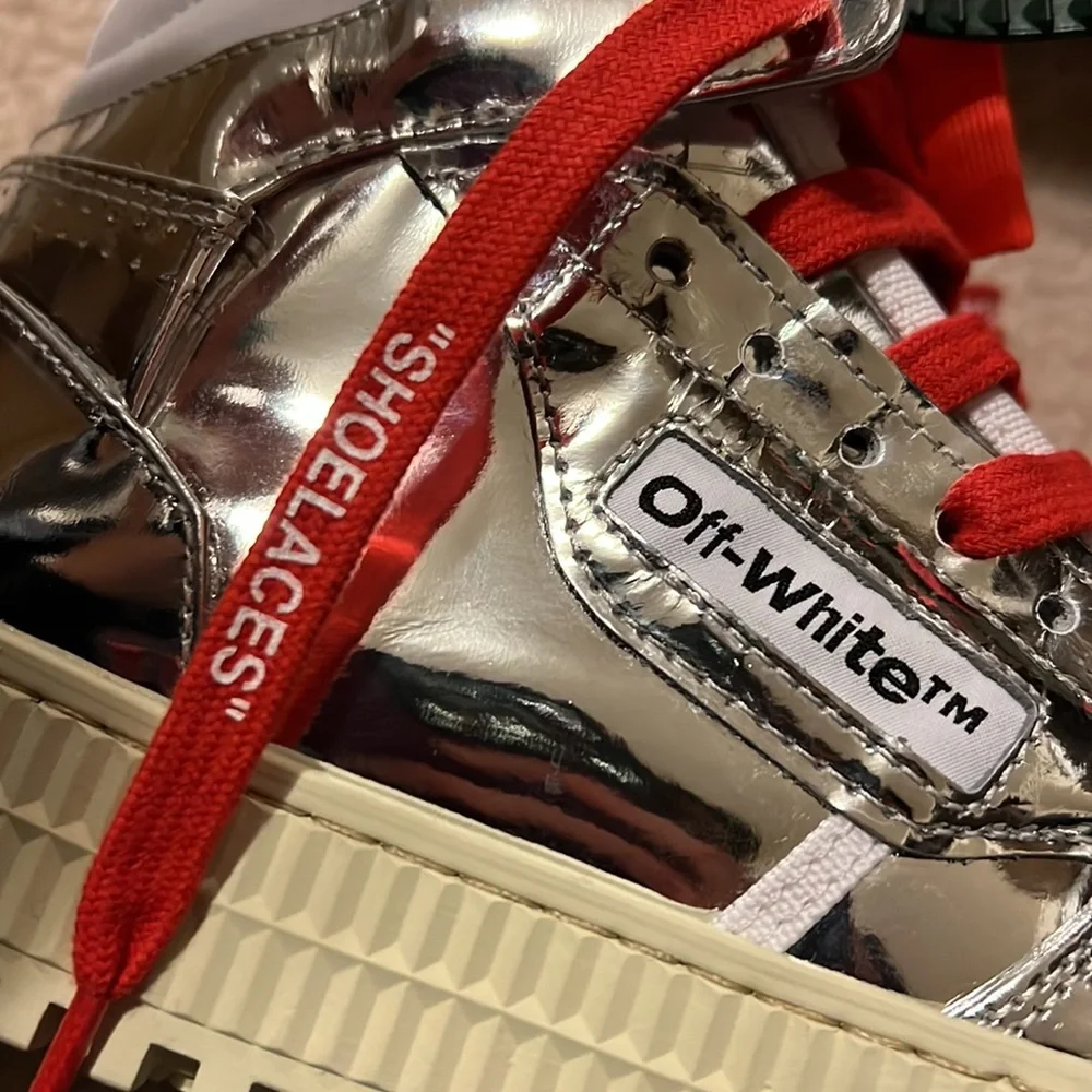 NWT OFF-WHITE 3.0 off court full mirror Womens high top sneaker - Picture 3 of 8